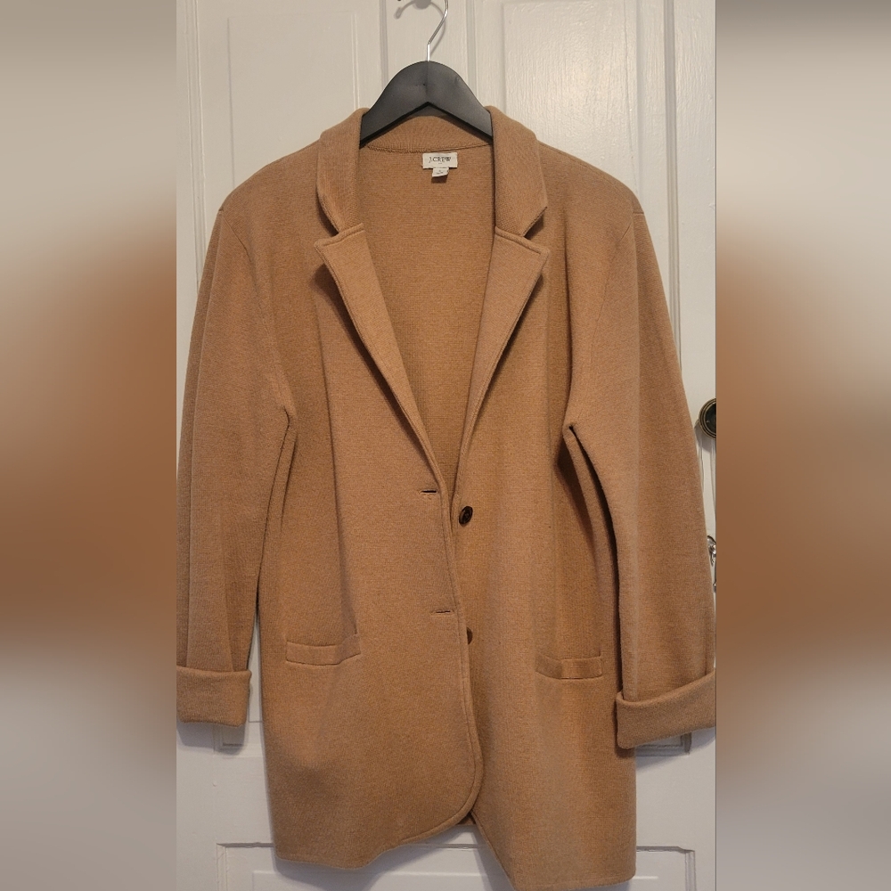 J. Crew Camel-Tone Tailored Blazer Jacket